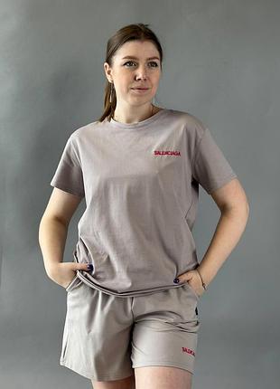 Костюм жіночий трикотаж сірий s(р) арт.81526 l.grey (s) (україна)