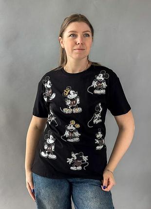 Футболка жіноча трикотаж чорний l(р) арт.622869 black (l) туреччина