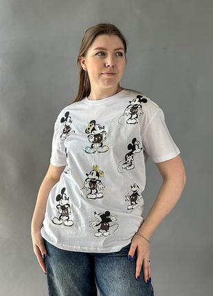 Футболка жіноча трикотаж білий m(р) арт.622869 white (m) туреччина