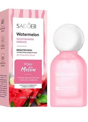 Сыворотка для лица от пигментации sadoer watermelon nicotinamide essence, 50 мл