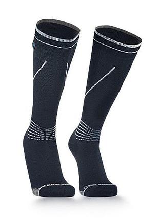 Водонепроницаемые носки dexshell longlite socks 2.0, серые полоски, размер l
