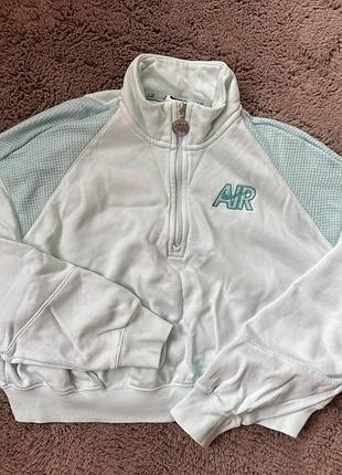 Укорочений світшот nike air на блискавці (half-zip)