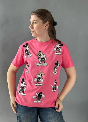 Футболка жіноча трикотаж рожевий l(р) арт.622869 pink (l) туреччина