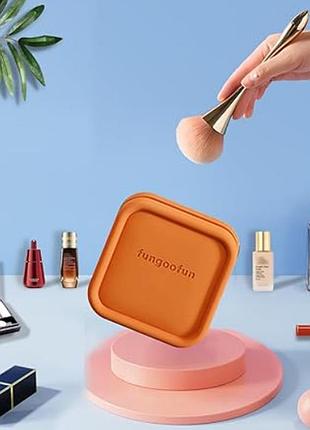 Женская квадратная водонепроницаемая косметичка на молнии, оранжевый
