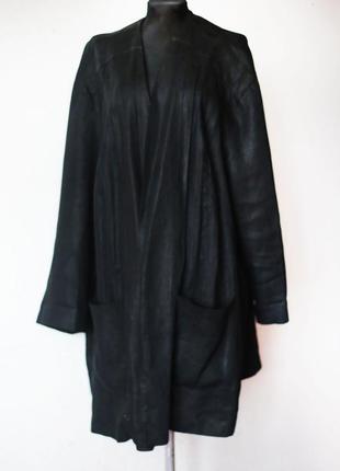 Льняний плащ 100% льон cora як rundholz yamamoto comme des garcons батал