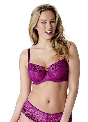 Бюстгальтер gossard swirl 17805 м'який балконет на кісточках мережевний 75e raspberry (5053014962760)