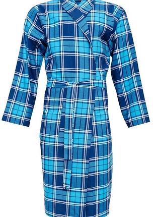 Халат мужской cyberjammies felix 6935 m синий в клетку (5051877471757)