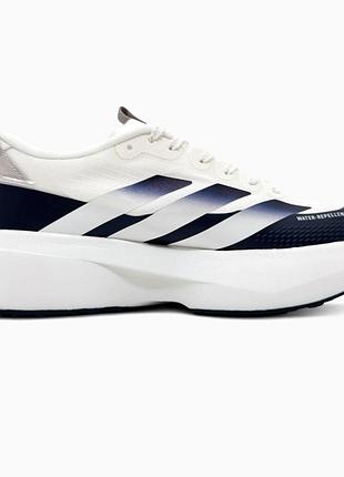 Белые мужские кроссовки adidas adizero evo sl white dark blue x адидас 42
