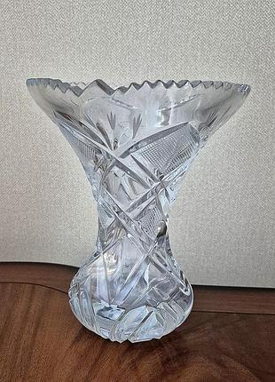 Ваза хрустальная винтаж коллекционная хрусталь винтаж