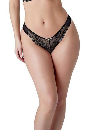 Трусики gossard superboost lace 7716bki m black ivory (5053014941185)