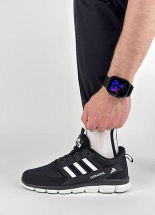🐻 чоловічі кросівки adidas climacool black white