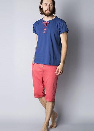 Пижама мужская homewear mad 34582p натуральная современная домашняя одежда xxl corail (3700467534852)