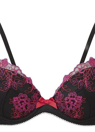 Бюстгальтер gossard vip passion flower 13301преміального сегменту зі знімним push-up 80c black (5053014409104)