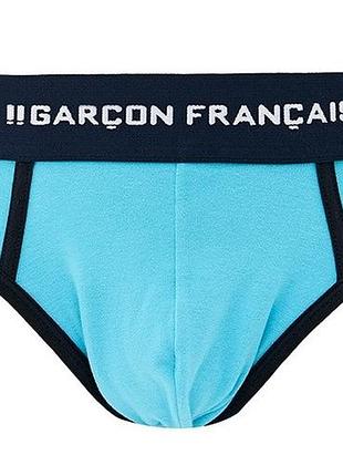 Трусы слип мужские garcon francais slip19 натуральные комфортные премиум l turquoise (3701195811569)