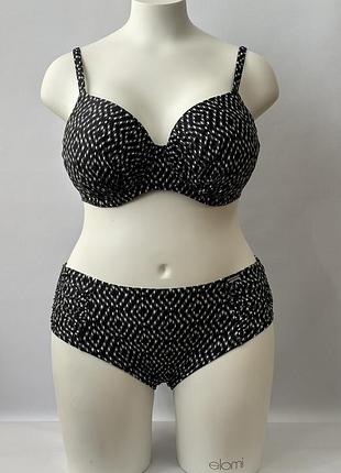Купальник раздельный fantasie byron bay 6437-6442 80k/l black & cream (zik0000021294)