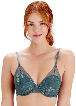 Бюстгальтер pretty polly botanical lace lpawn5 мереживний легка підкладка подарунок 80c sage (5053014896270)