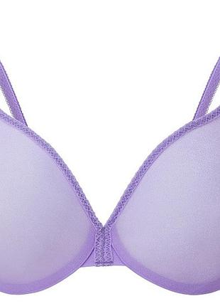 Бюстгальтер gossard glossies 6271 легендарный прозрачный гладкий невидимый для глубокого декольте и природной посадки 75b violet