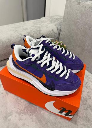 Кроссовки nike x sacai vaporwaffle dark