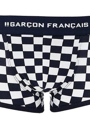 Трусы боксеры garcon francais shorty18 french luxury премиум французское белье 3xl damiers (3701195815208)