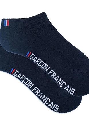 Носки мужские garcon francais socquettes16 короткие спортивные 39-42 bleu marine (zik0000019109)