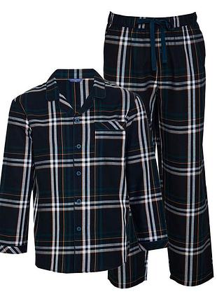 Пижама мужская cyberjammies blake 6976-6977 xl черный в клетку (5051877483514)