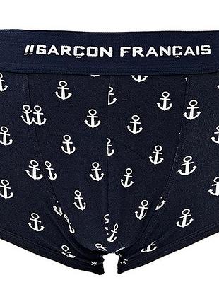 Трусы боксеры garcon francais shorty18 french luxury премиум французское белье xl bleu ances (3701195814911)