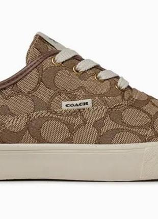 Coach кросівки citysole skate c2705 коричневий