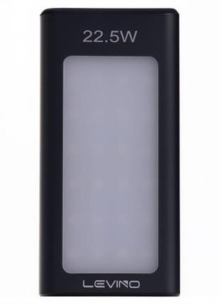 Повербанк levino 50000 mah із сонячною панеллю usb-c/usb-a