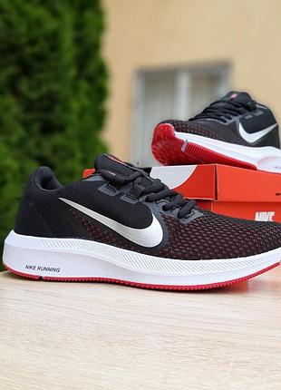 Nike running чёрные с белым и красным