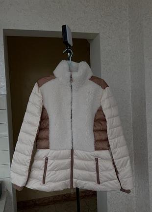Куртка elisabetta franchi комбінована тедді + стьобана