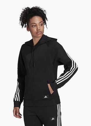 Urbanshop com ua худи женское adidas sportswear future icons 3-stripes hooded track top black h57287 размеры запитуйте