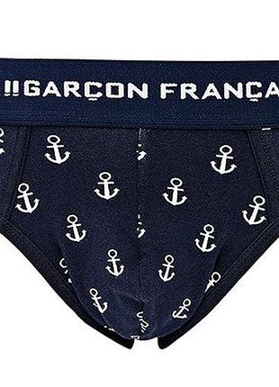 Трусы слипы garcon francais slip18 мужское белье хлопковое комфортное m bleu ances (3701195814683)