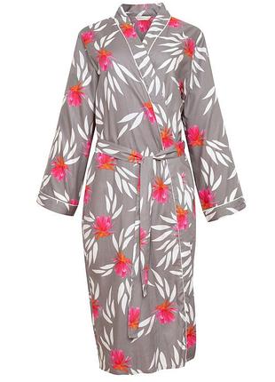 Халат женский cyberjammies mallory 9022 20/3xl серый с цветочным принтом (5051877378230)
