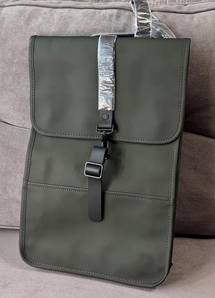 Водонепроницаемый рюкзак в скандинавском стиле rains backpack mini in green