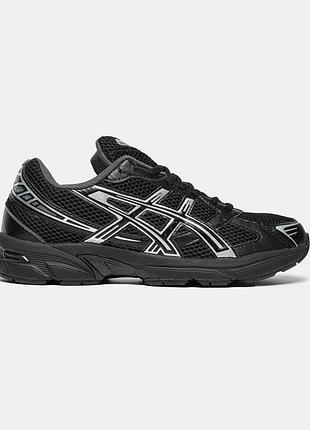 Мужские чёрные кроссовки asics gel 1130 black pure silver х асикс 42