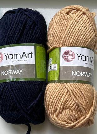 Пряжа yarnart norway № 805, № 227