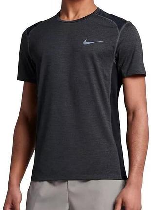 Бігова футболка nike m nk dry miller top ss cool
