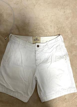 Чоловічі білі шорти hollister (оригінал) — розмір 32