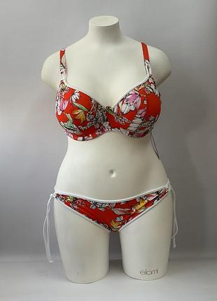Купальник роздільний freya wild flower 5881-5885 ліф із глибоким вирізом для красивого декольте 65i/xs flame (zik0000020273)