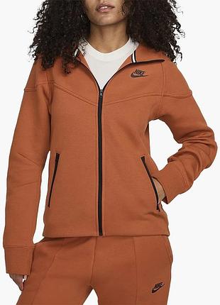 Urbanshop com ua толстовка жіноча nike w nsw tch flc wr fz hdy orange fb8338-825 розміри запитуйте