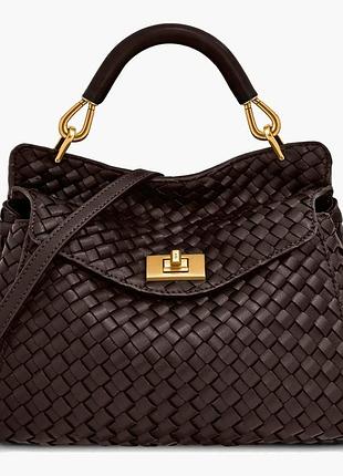 Urbanshop com ua сумка женская jw pei lucia classic top handle woven bag brown bb2025bg117724jwp размеры запитуйте