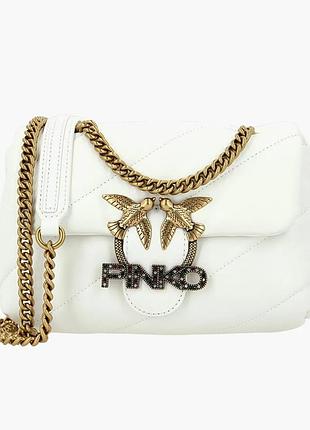 Urbanshop com ua сумка жіноча pinko leather messenger bag love mini puff jewel - crossbody bag white 1p222x-y6y3 розміри запитуйте