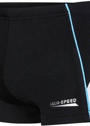 Чоловічі плавки-боксери для хлопців aqua speed diego розмір 140см чорний