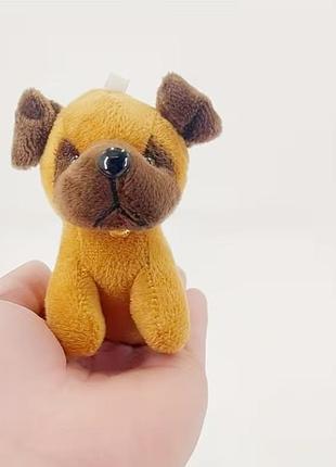 Мягкая плюшевая мини игрушка собака