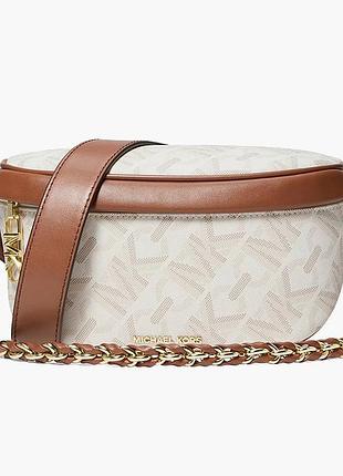 Urbanshop com ua сумка женская michael kors slater extra-small empire signature logo sling pack beige