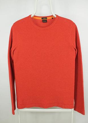 Яркий вафельный пуловер boss tempest slim fit waffle cotton l/s shirt men's