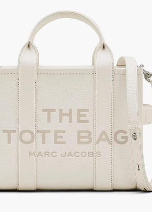 Urbanshop com ua сумка жіноча marc jacobs the leather small tote bag beige h009l01sp21-cotton-silver-64209 розміри запитуйте