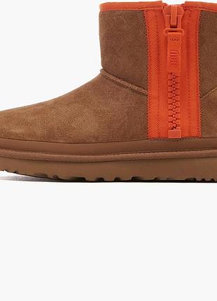Urbanshop com ua черевики жіночі ugg classic mini zipper tape logo brown 1144034-che розміри запитуйте