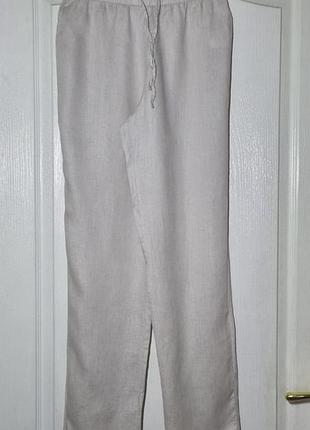 Льняные брюки h&amp;m 8