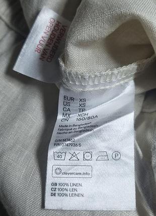 Льняные брюки h&amp;m 7